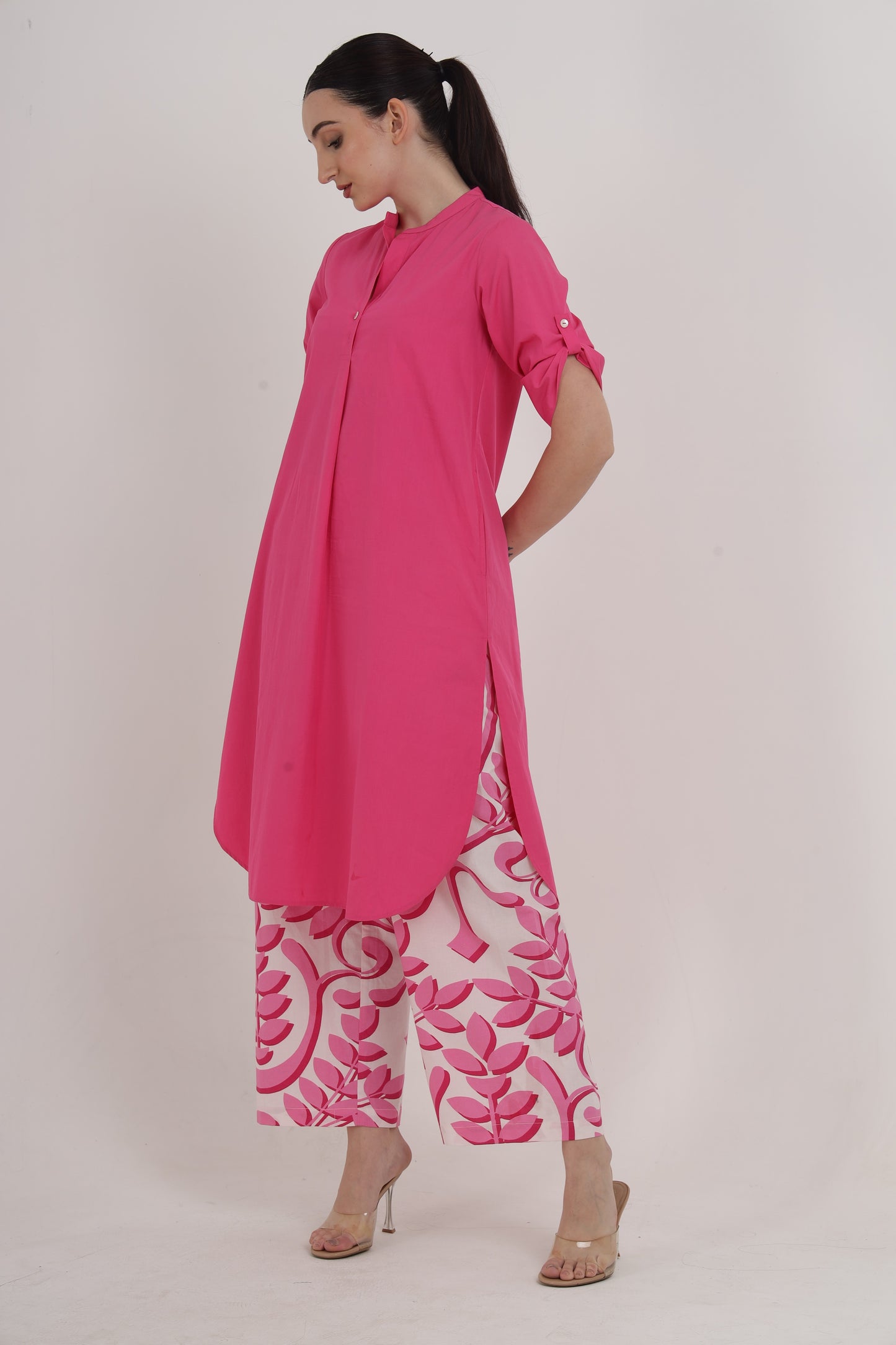 NOOR TUNIC WITH TAPESTRY PRINT PALAZZO PANTS Mala Singh