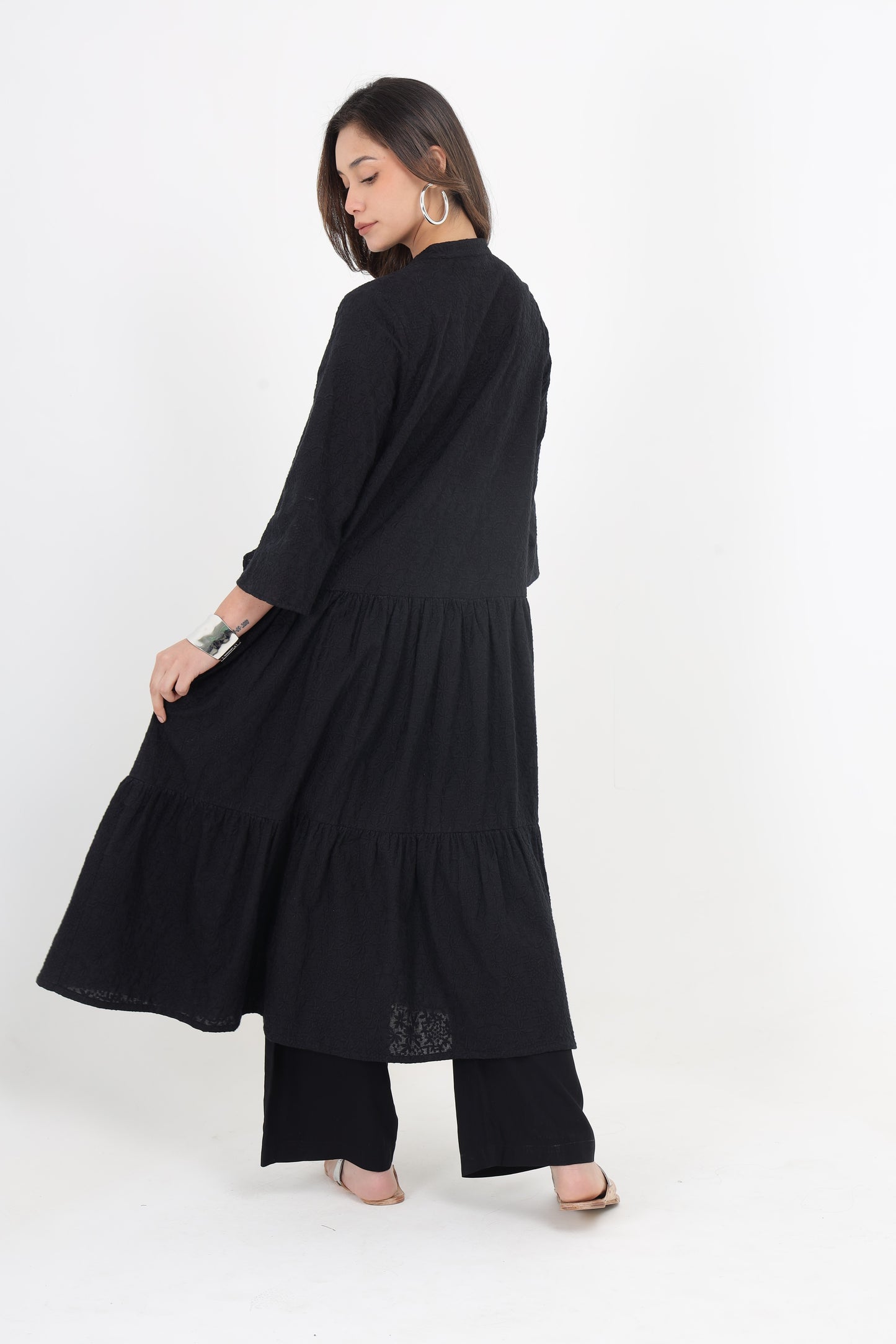 GABRIELLA BLACK EMBROIDERED CO-ORD SET Mala Singh