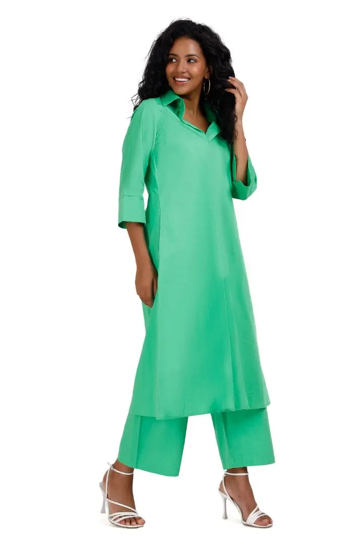 MIDDLETON Apple Green Co-Ord Set Mala Singh
