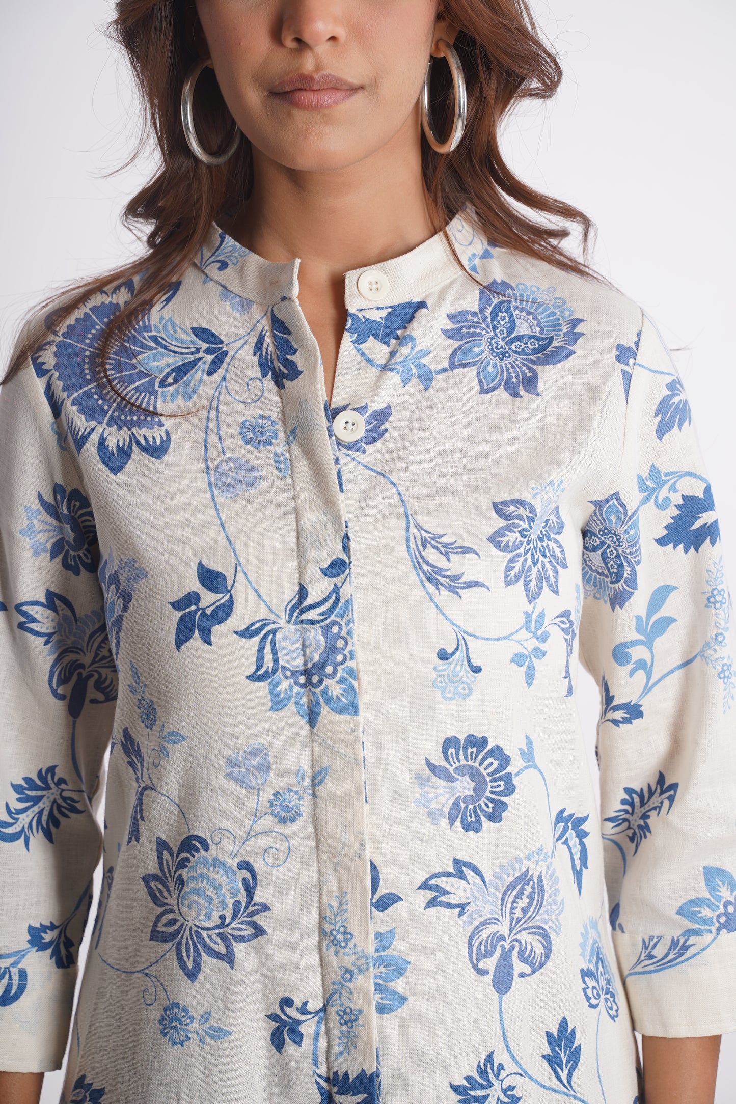 VINESSA BAND COLLAR DRESS Mala Singh