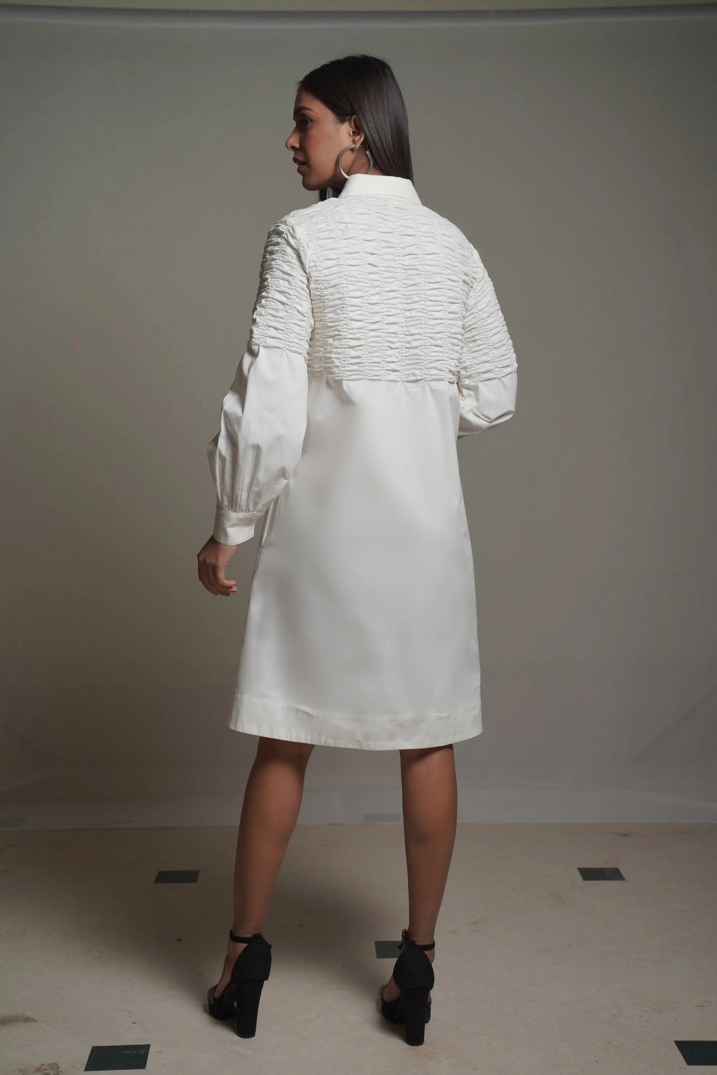 JOEY White Shirt Dress Mala Singh