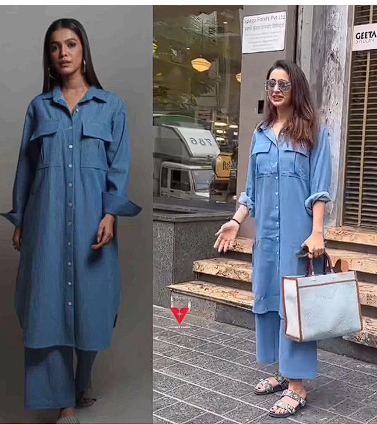 Rakul Preet Singh Turns Heads in Mala Singh's Hailey Denim Co-Ord Set
