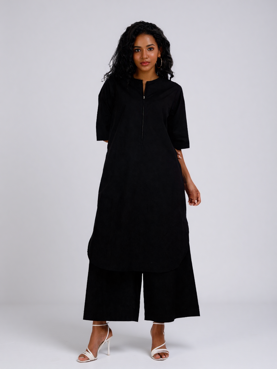 ZOYA Black Co-Ord Set Mala Singh