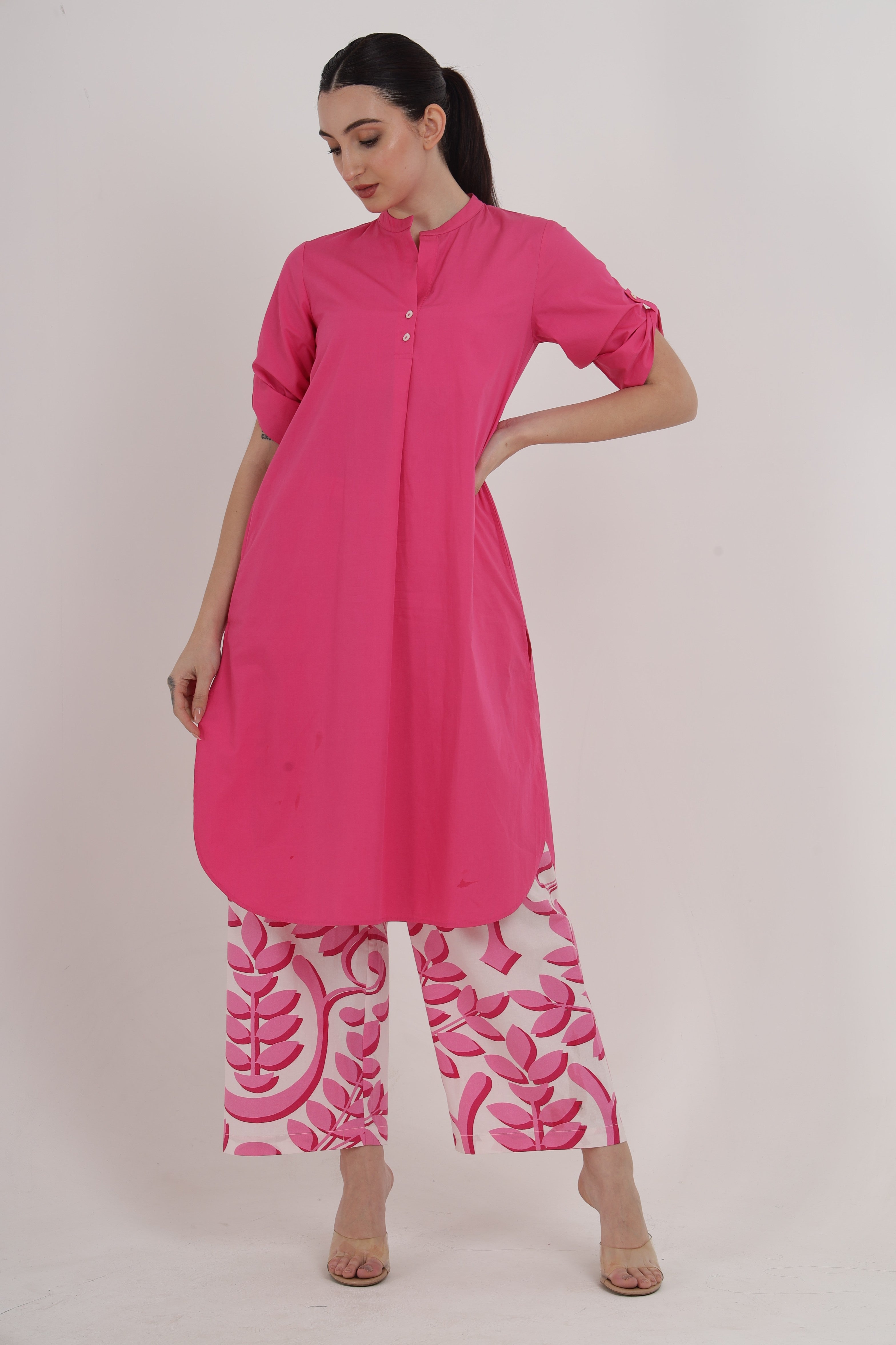NOOR TUNIC WITH TAPESTRY PRINT PALAZZO PANTS Mala Singh