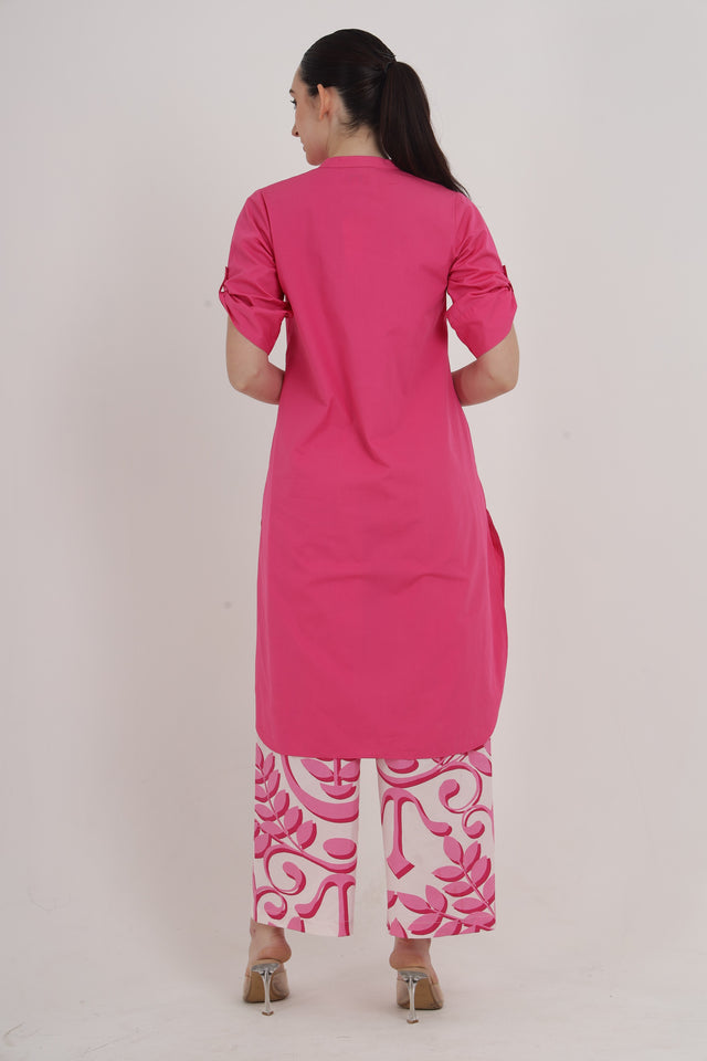NOOR TUNIC WITH TAPESTRY PRINT PALAZZO PANTS Mala Singh