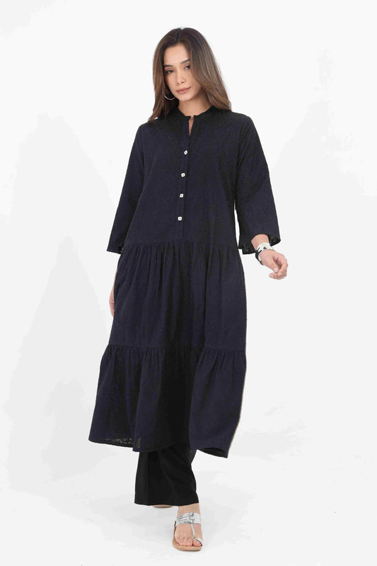 GABRIELLA BLACK EMBROIDERED  CO-ORD SET Mala Singh