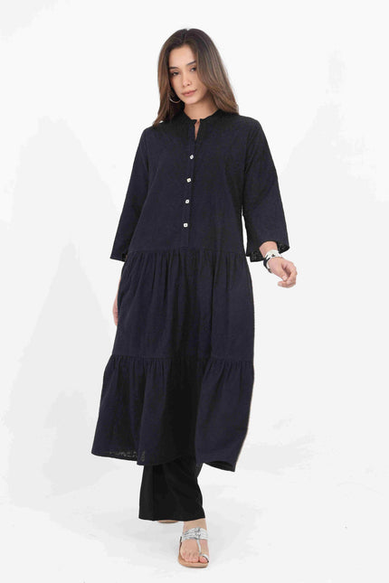 GABRIELLA BLACK EMBROIDERED  CO-ORD SET Mala Singh