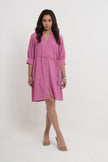 KEYA PINK EMBROIDERED DRESS Mala Singh