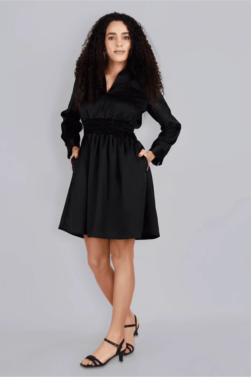 ARIANA Black Dress Mala Singh