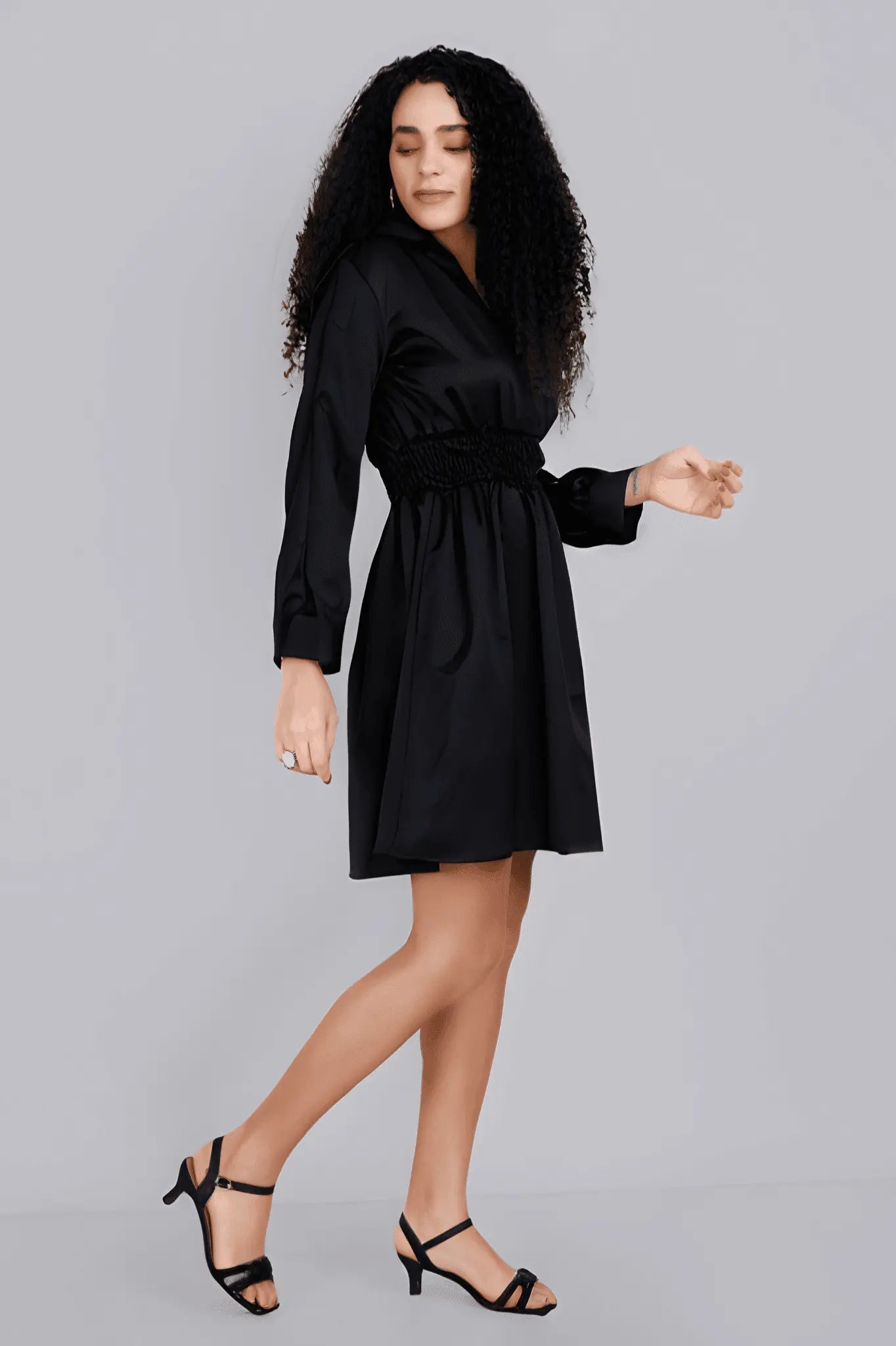 ARIANA Black Dress Mala Singh