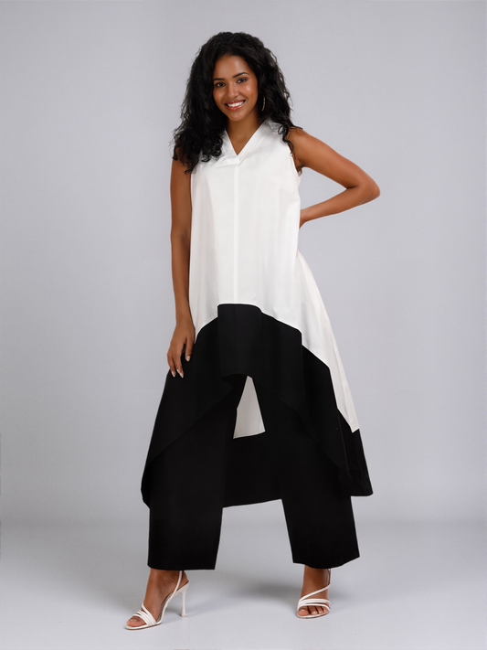 KOCHI Black & White Co-Ord Set Mala Singh