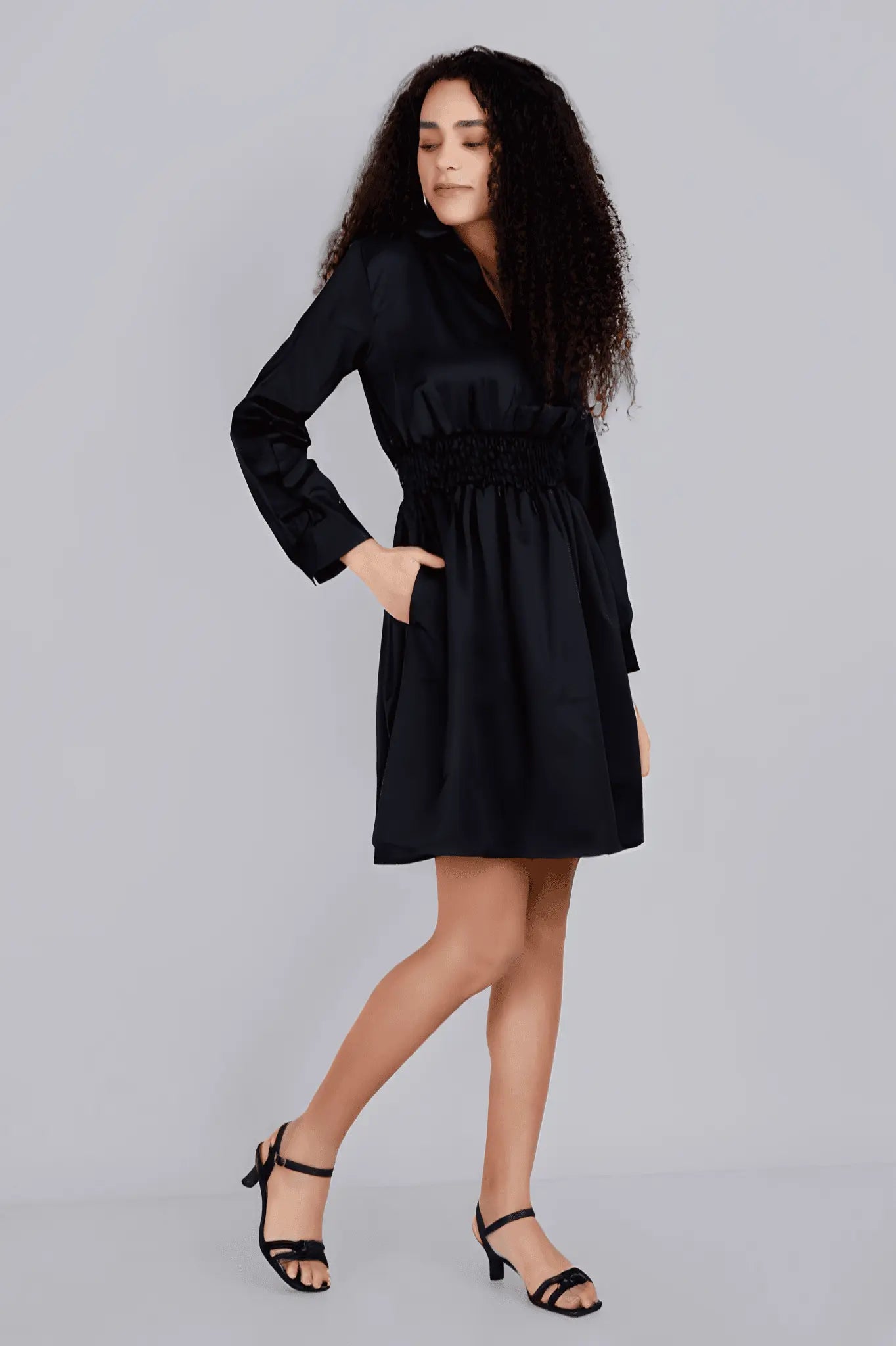 ARIANA Black Dress Mala Singh