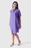 MALIBU Purple Balloon Shirt Dress Mala Singh