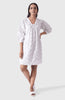 SUMMER SHIFT Embroidered White Chevron Dress Mala Singh