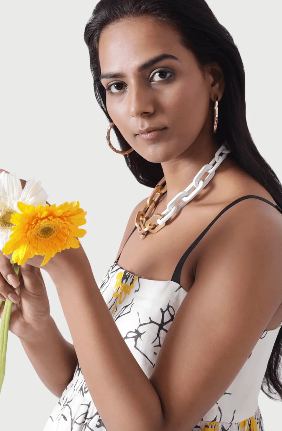 MARBELLA Vintage Floral Print Sun Dress Mala Singh