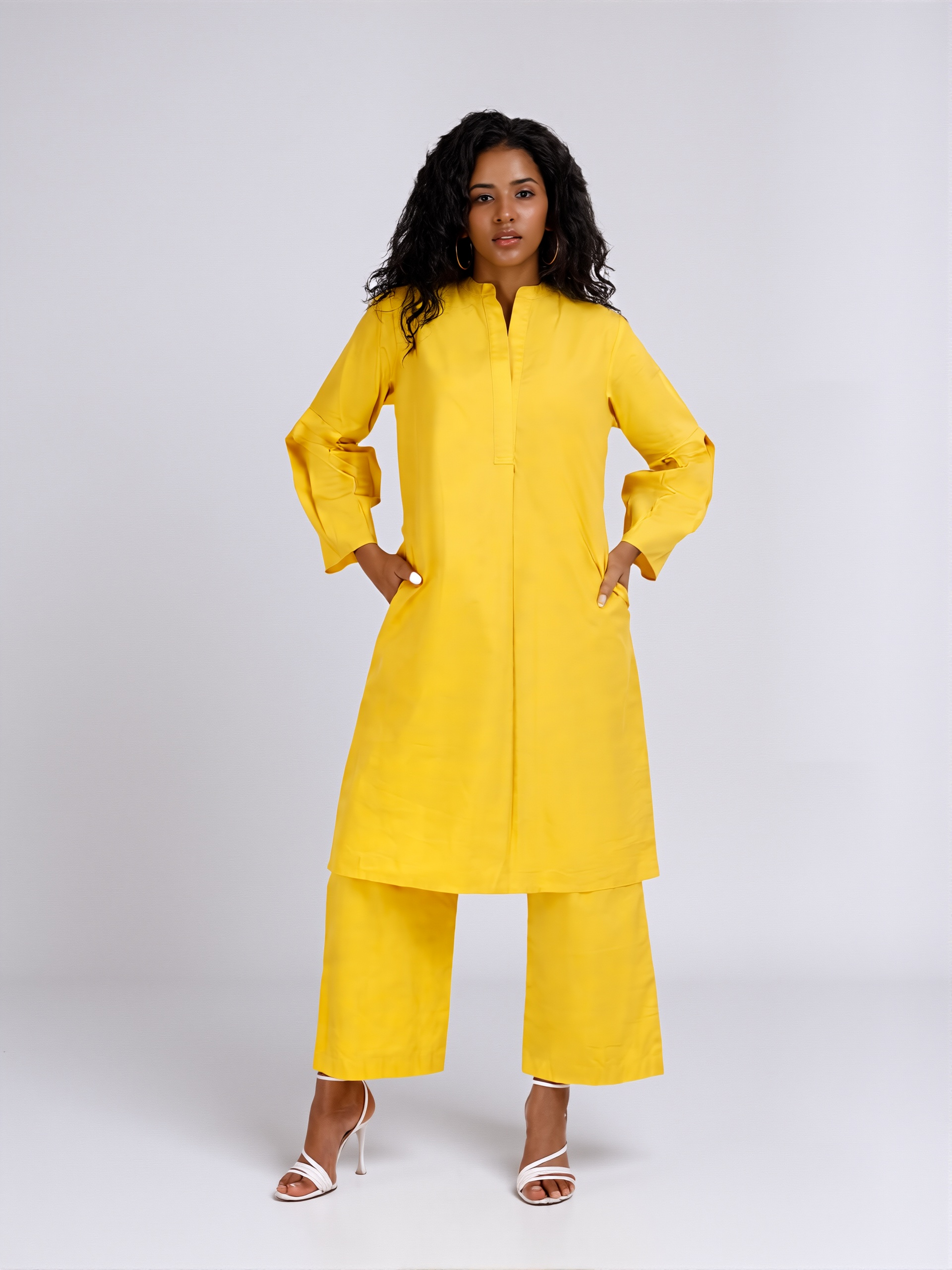 PORTIA Yellow Co-Ord Set Mala Singh