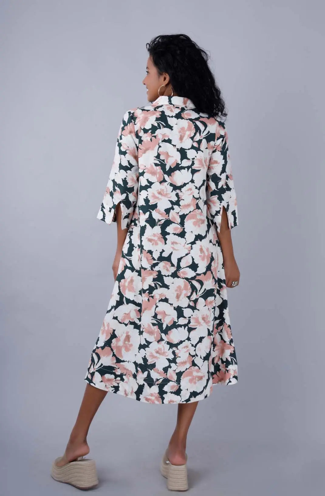 MELODY English Garden Print Shirt Dress Mala Singh