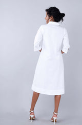 MELODY White Shirtdress