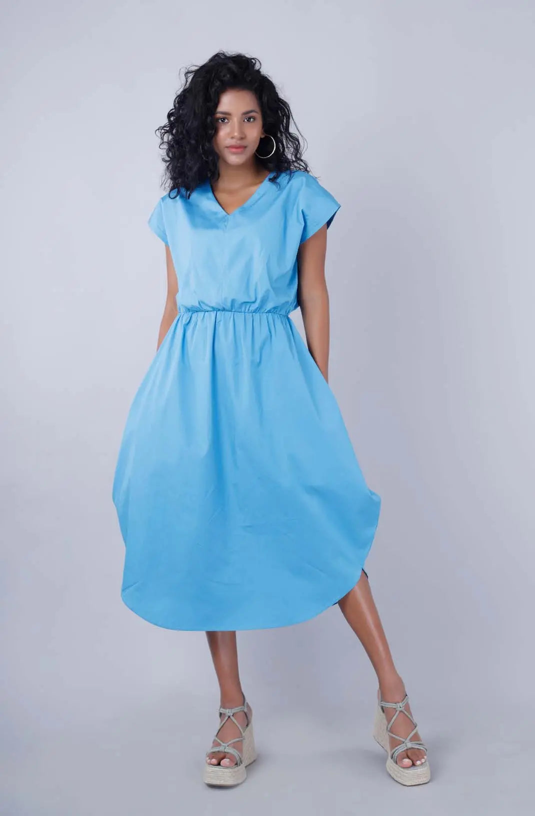 SKYFALL Azure Blue Midi Mala Singh