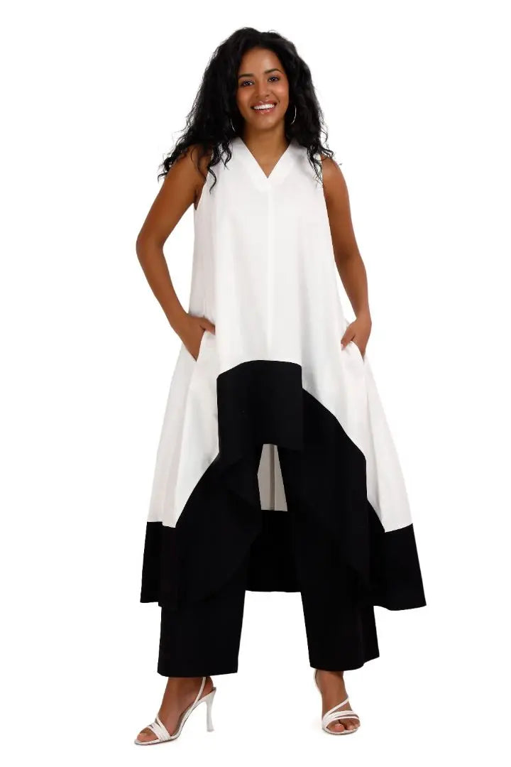 KOCHI Black & White Co-Ord Set Mala Singh