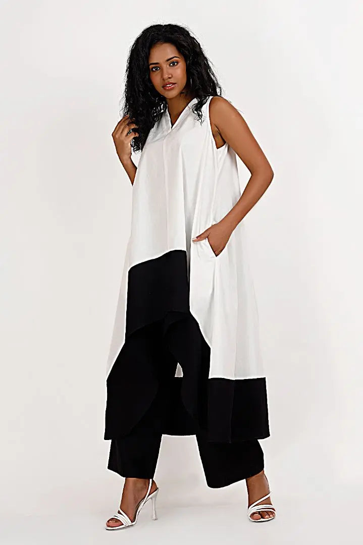 KOCHI Black & White Co-Ord Set Mala Singh