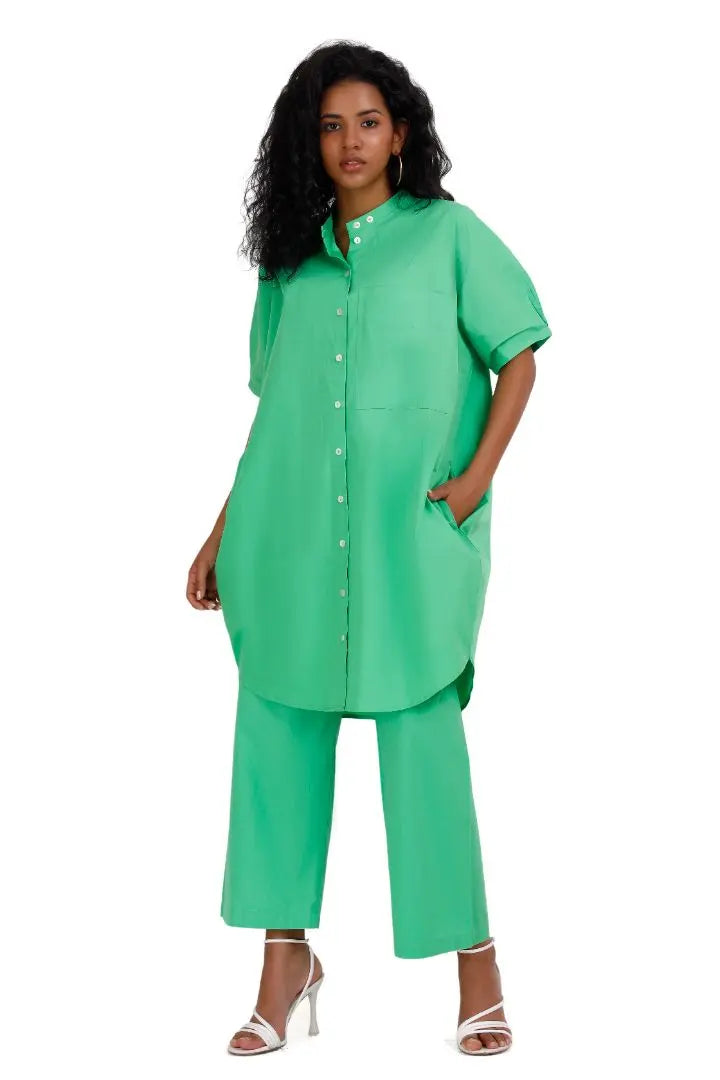 MALIBU Apple Green Co-Ord Set Mala Singh