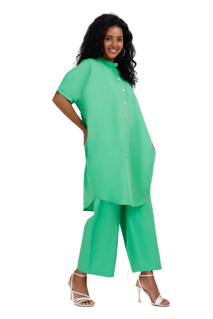 MALIBU Apple Green Co-Ord Set Mala Singh