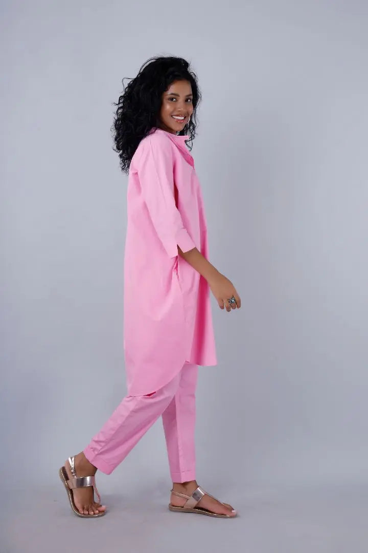 MALIBU Pink Co-Ord Set Mala Singh