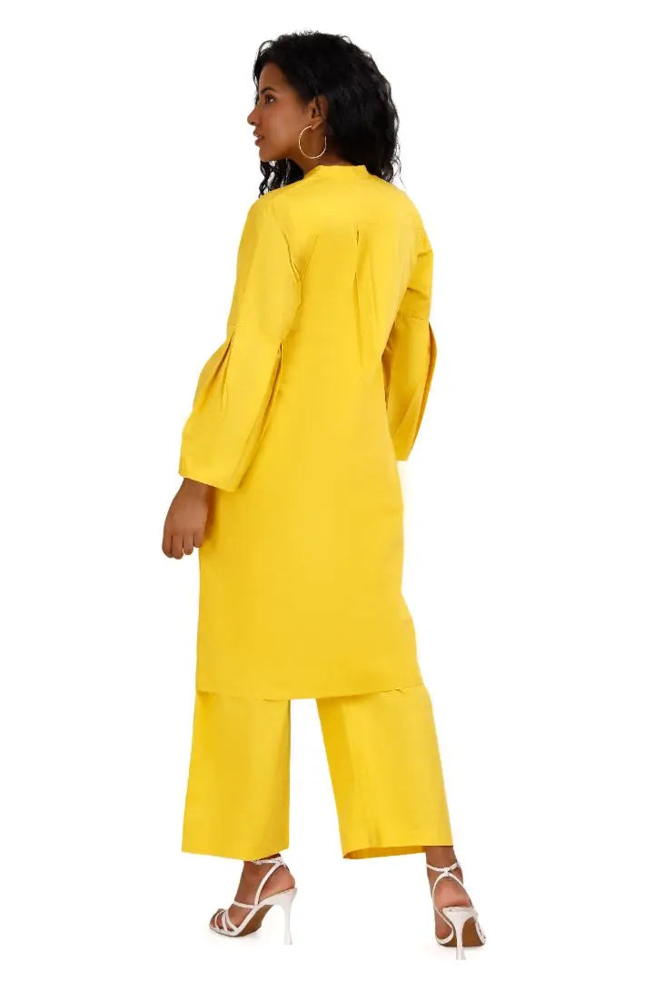 PORTIA Yellow Co-Ord Set Mala Singh