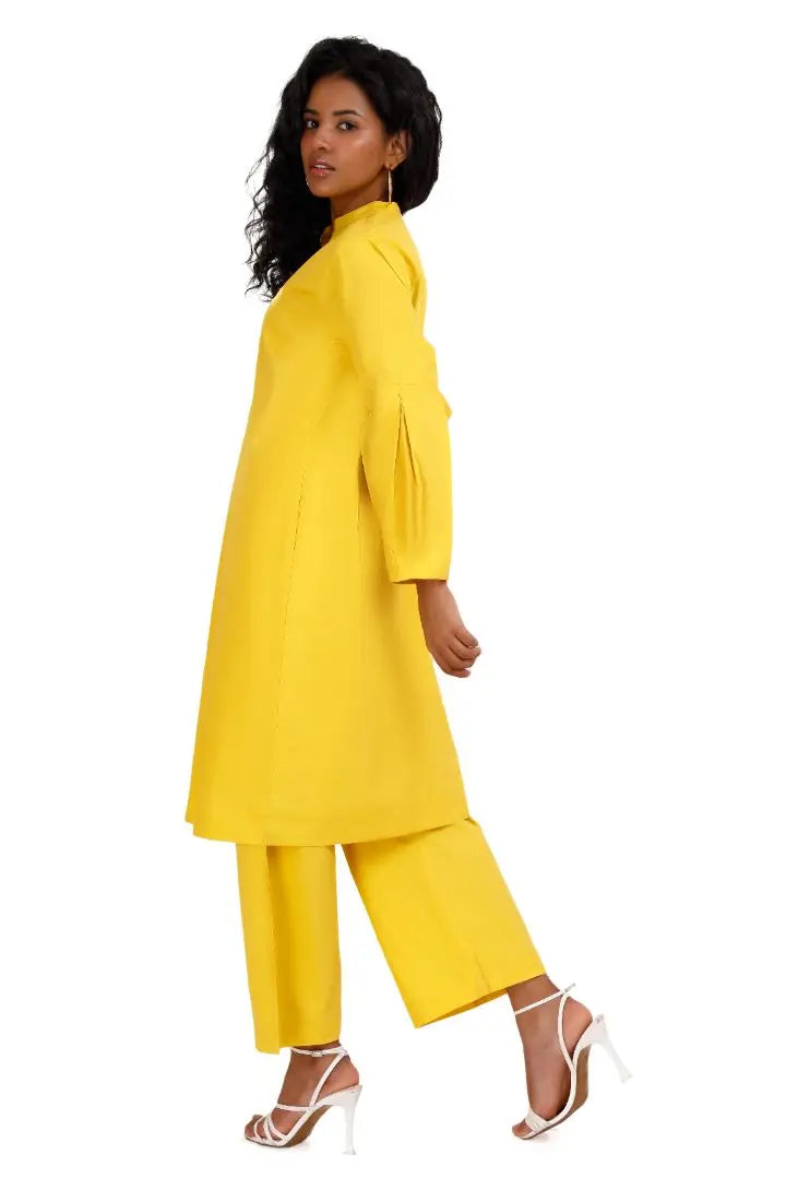 PORTIA Yellow Co-Ord Set Mala Singh