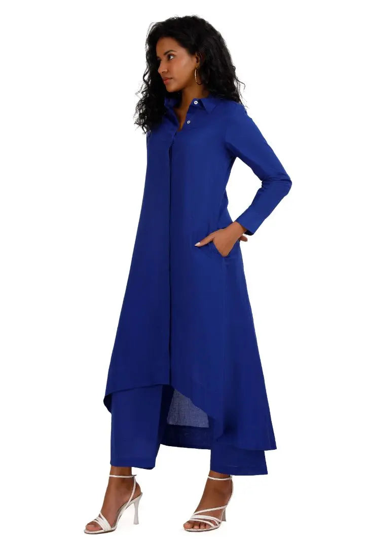 VINESSA  Indigo Co-Ord Set Mala Singh