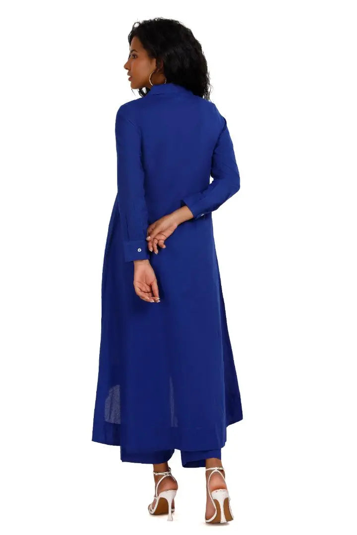 VINESSA  Indigo Co-Ord Set Mala Singh