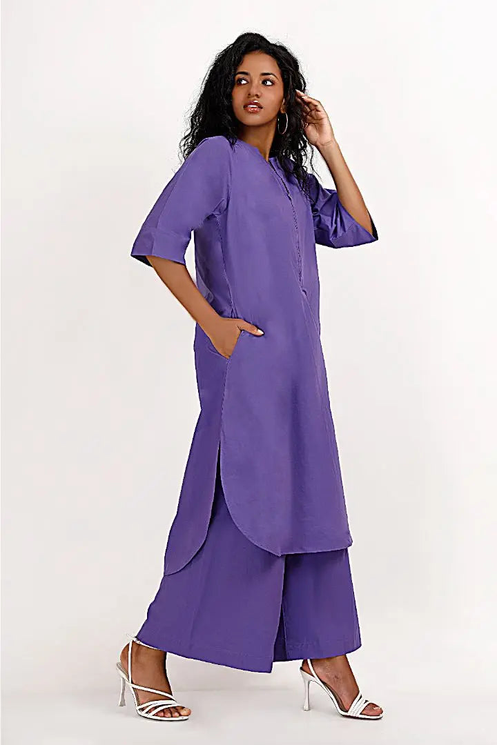 ZOYA Purple Co-Ord Set Mala Singh
