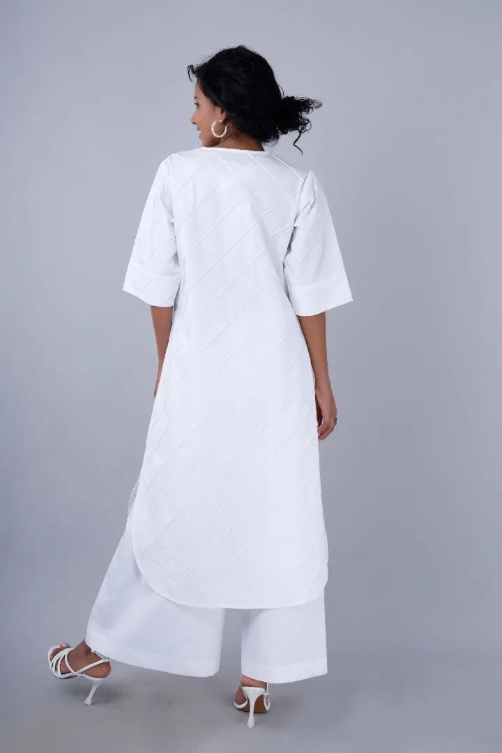 ZOYA  Pintuck Co-Ord Set Mala Singh