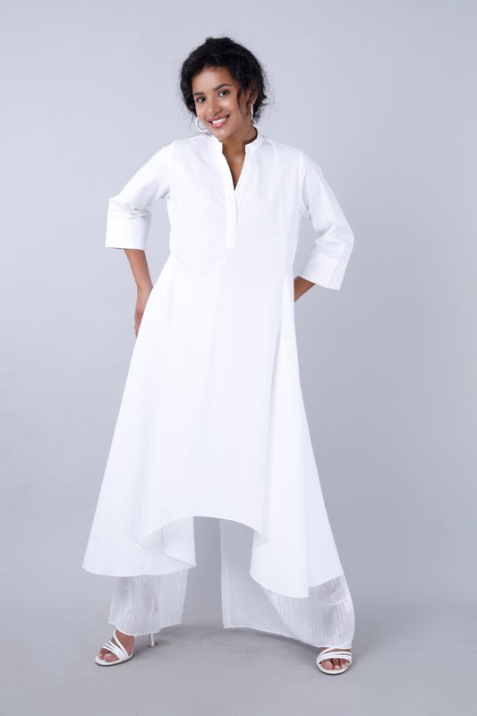 Adaara asymmetrical hem kurta Co- Ord set Mala Singh