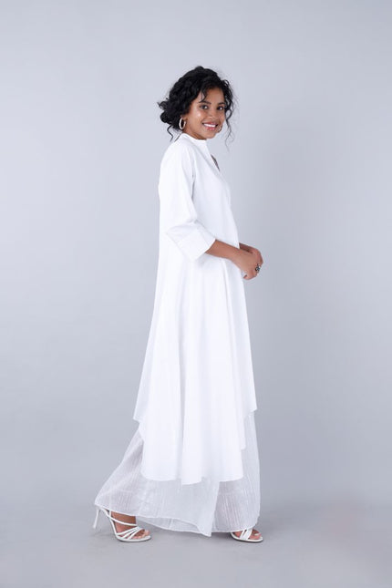 Adaara asymmetrical hem kurta Co- Ord set Mala Singh