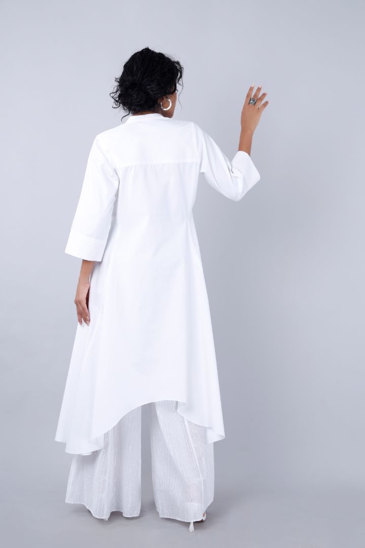 Adaara asymmetrical hem kurta Co- Ord set Mala Singh
