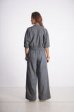 MARILYN CROPPED DENIM BOMBER JACKET & LUCIA DENIM PANT Mala Singh