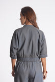 MARILYN CROPPED DENIM BOMBER JACKET