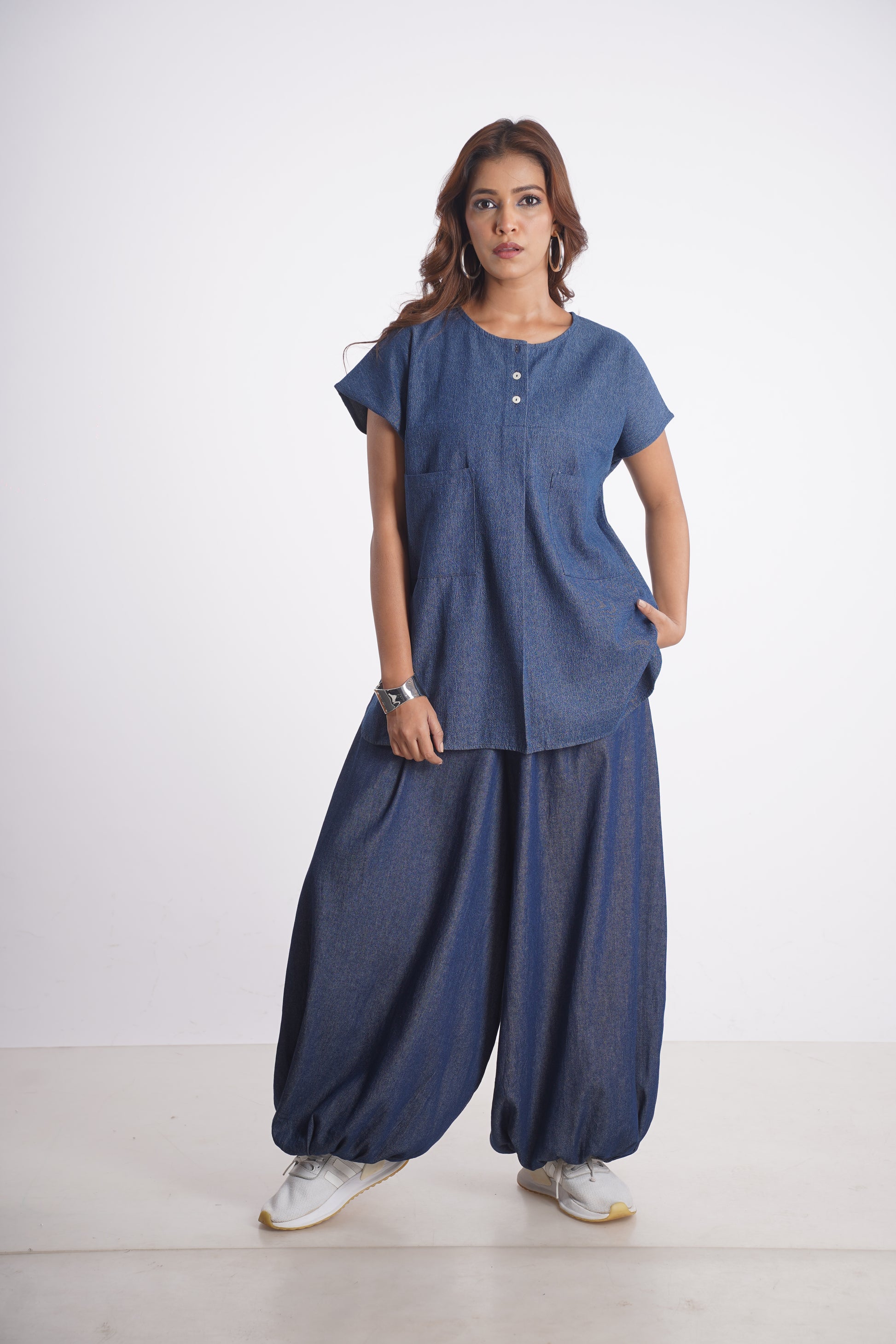 NIA DENIM TOP & VEDA DENIM PANT Mala Singh