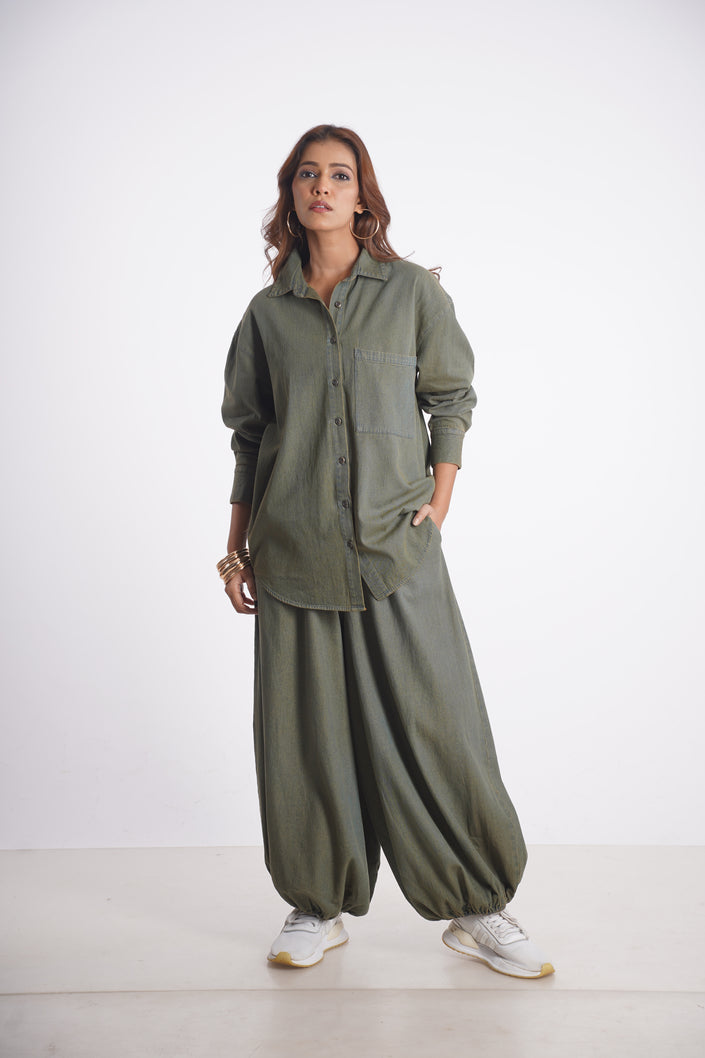 ESSEX DENIM SHIRT & VEDA VINTAGE DYED DENIM PANT Mala Singh