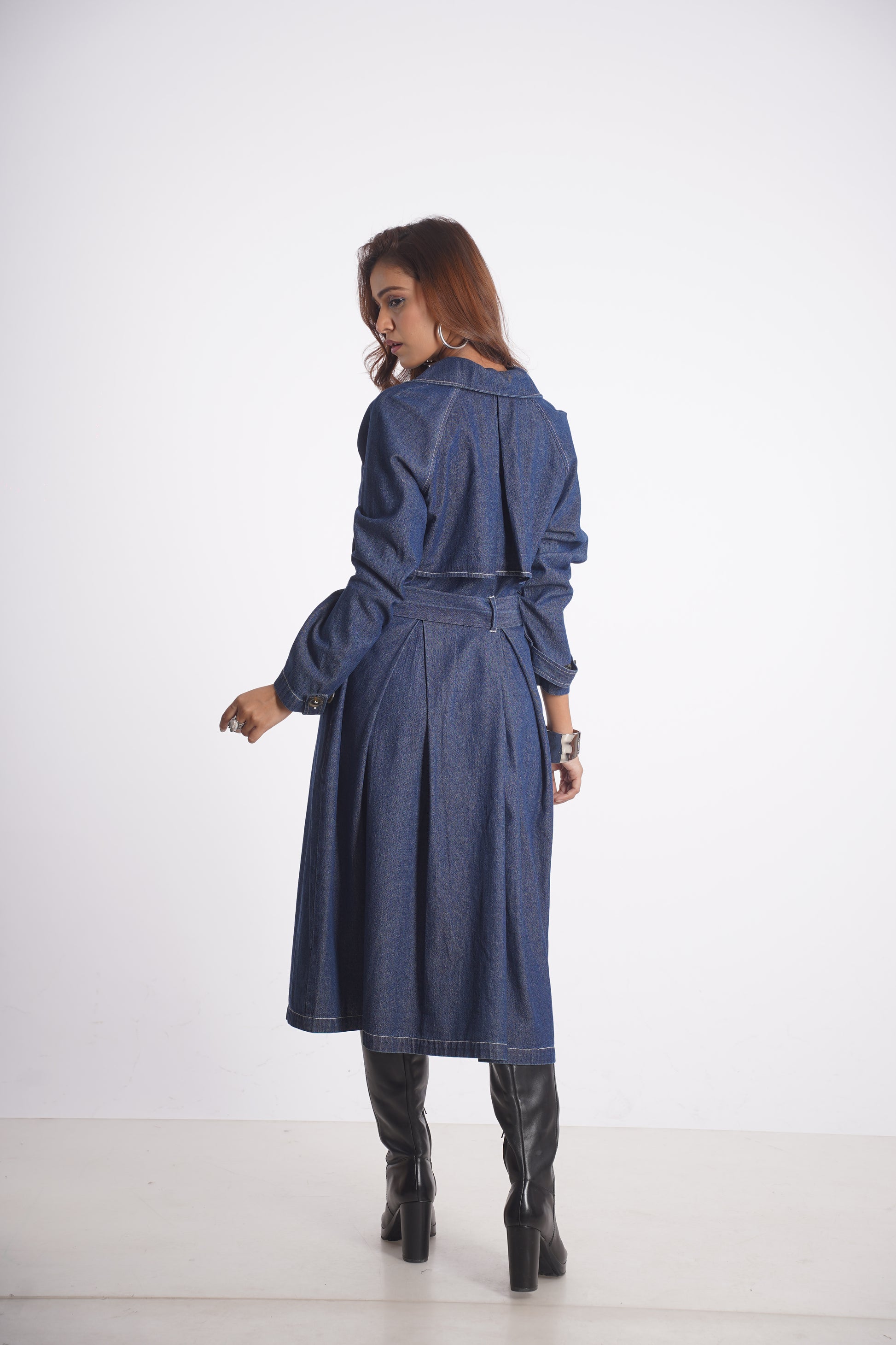 SAFARI DENIM TRENCH DRESS Mala Singh