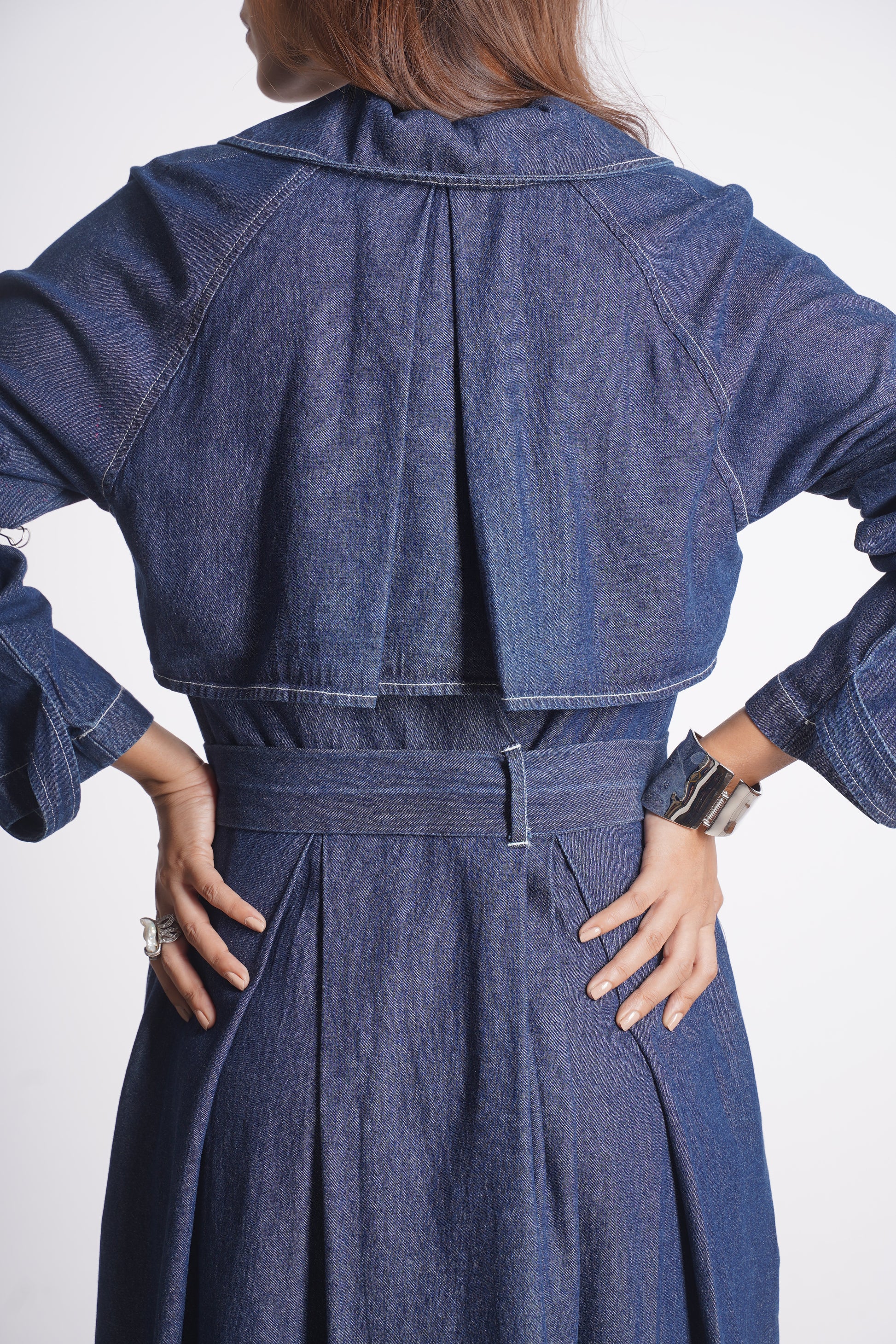 SAFARI DENIM TRENCH DRESS Mala Singh