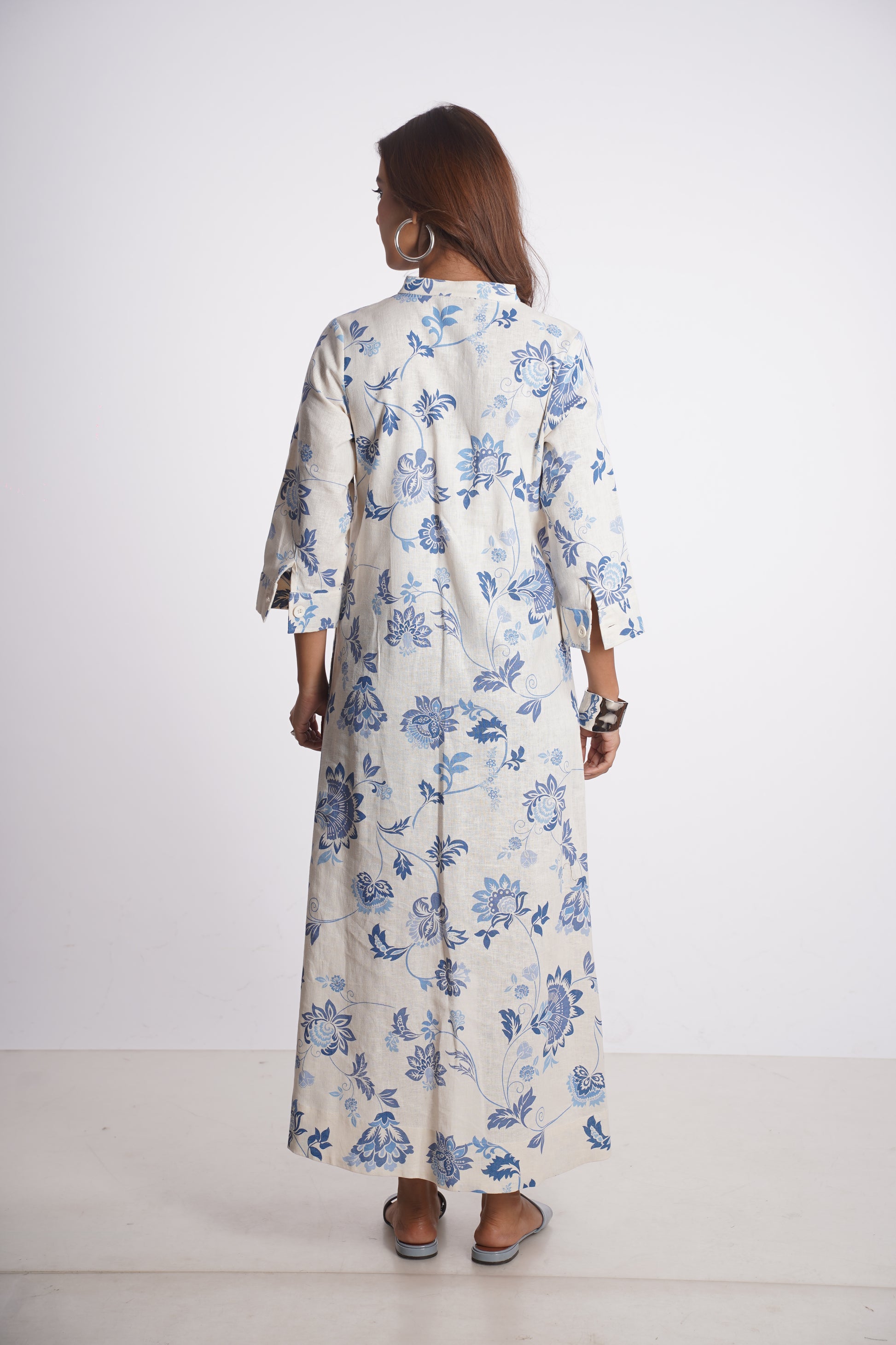 VINESSA BAND COLLAR DRESS Mala Singh