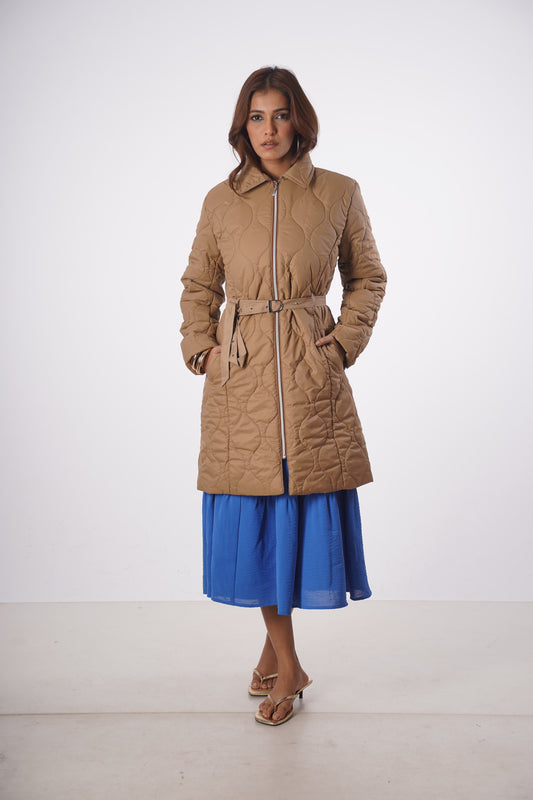 ANNE QUILTED TRENCH COAT Mala Singh