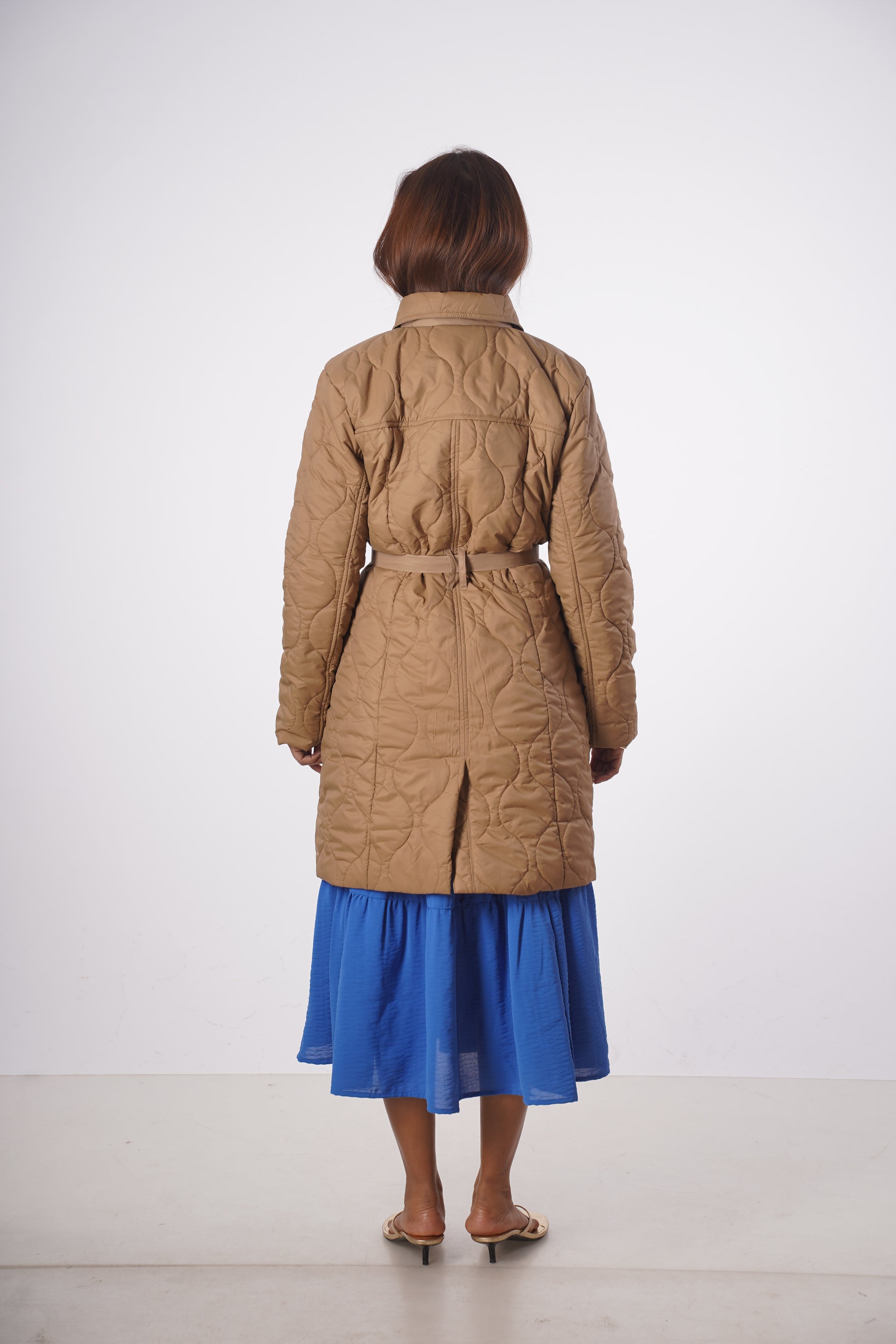 ANNE QUILTED TRENCH COAT Mala Singh