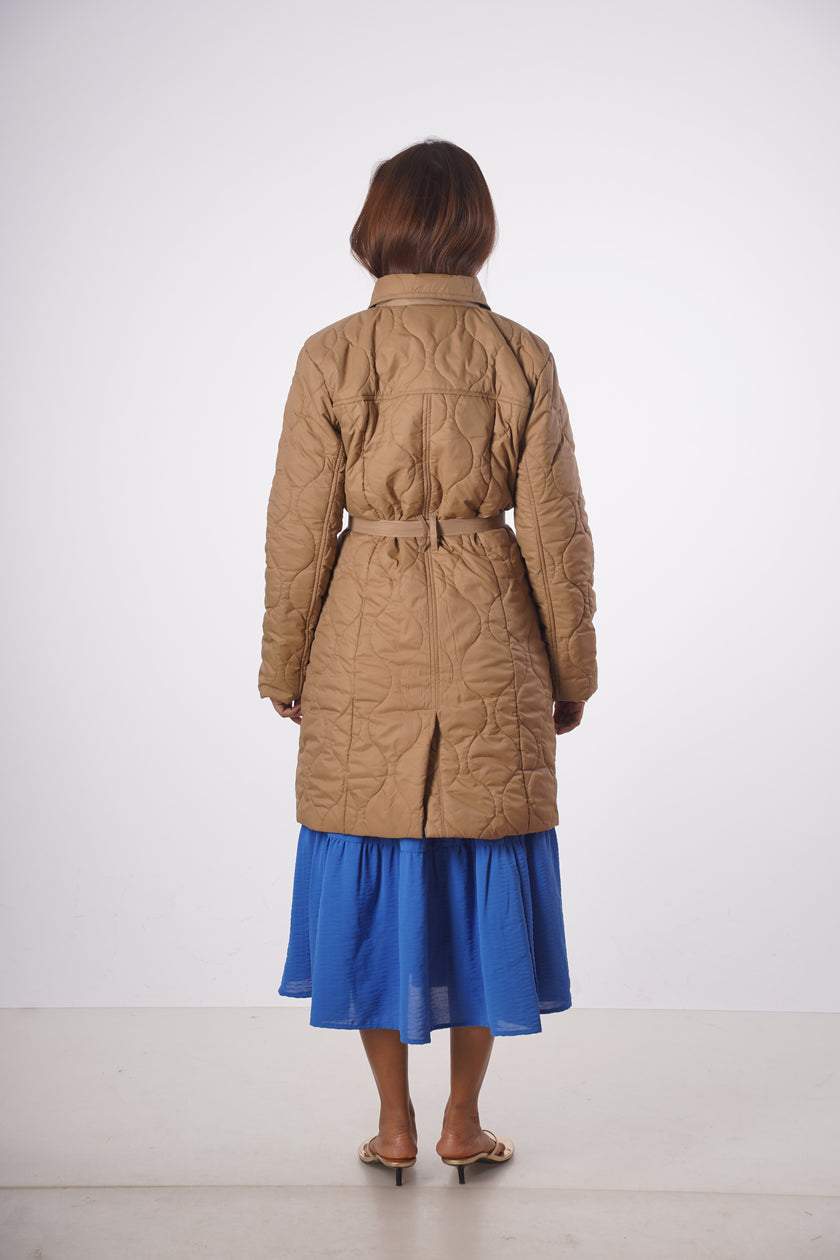 ANNE QUILTED TRENCH COAT Mala Singh