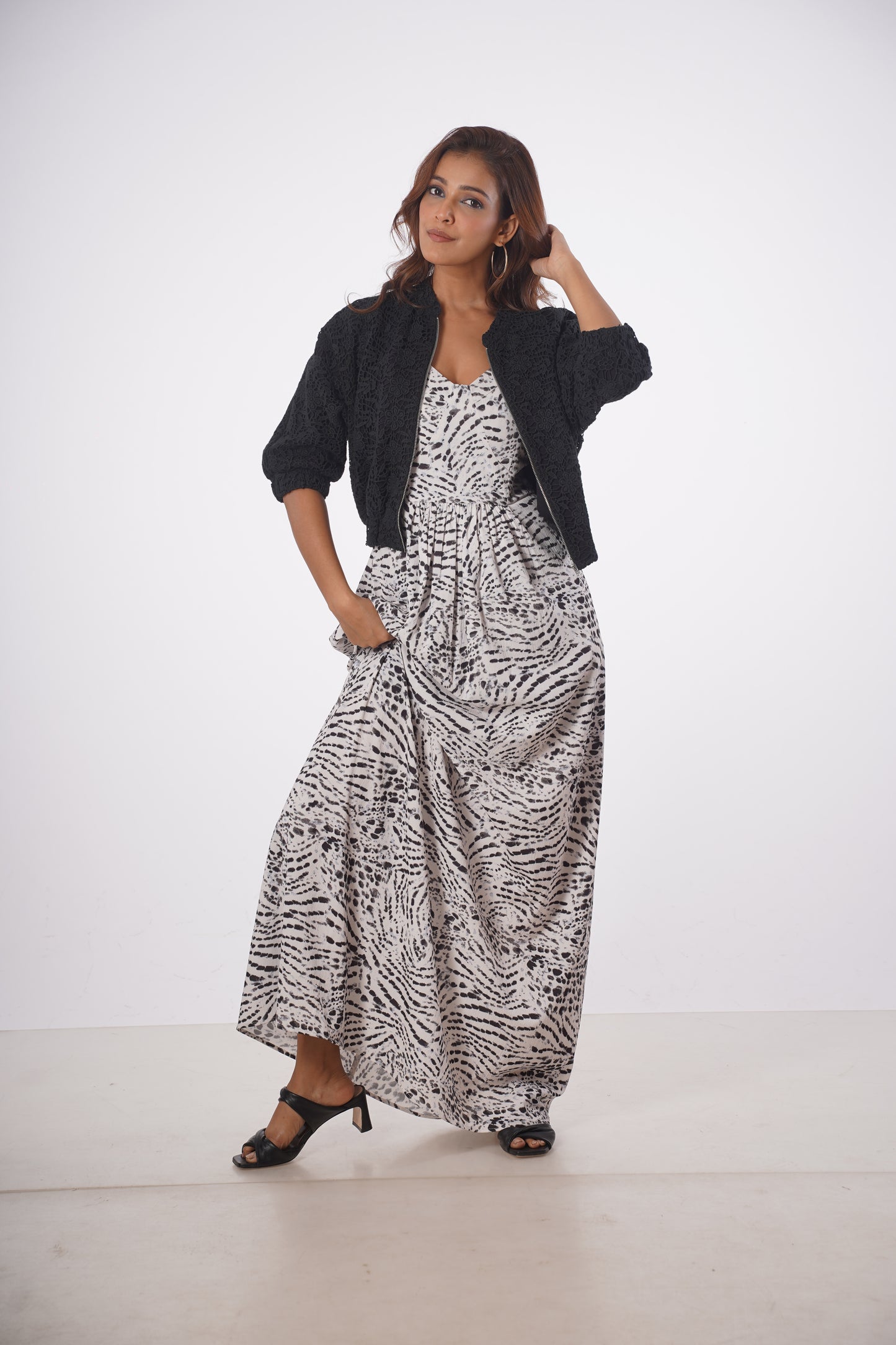 MARILYN LACE BOMBER JACKET Mala Singh