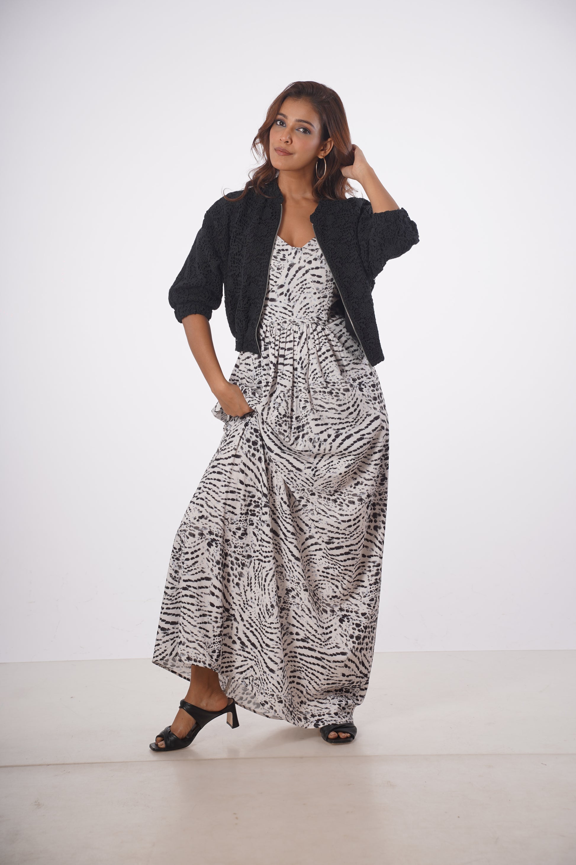 MARILYN LACE BOMBER JACKET Mala Singh