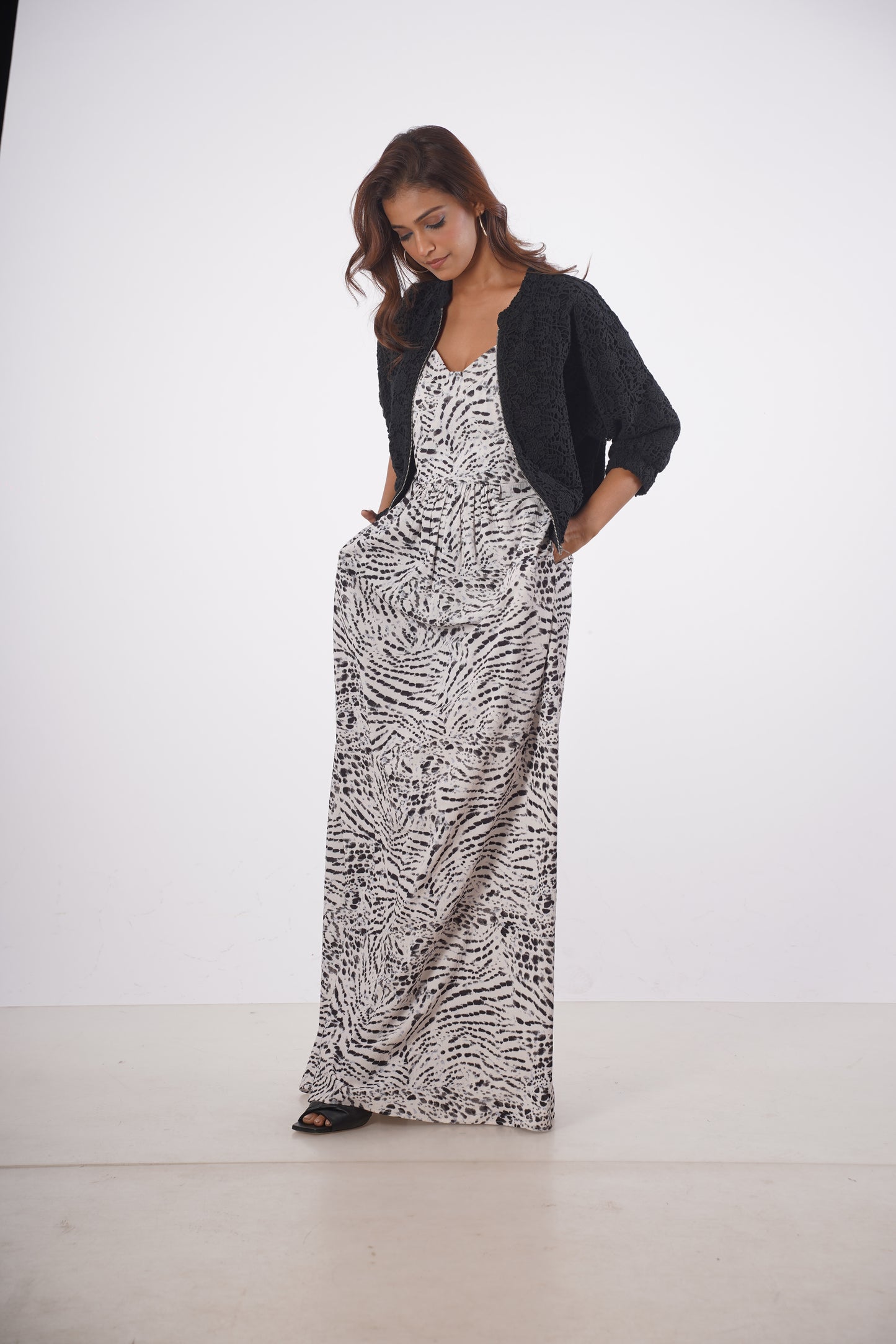 MARILYN LACE BOMBER JACKET Mala Singh